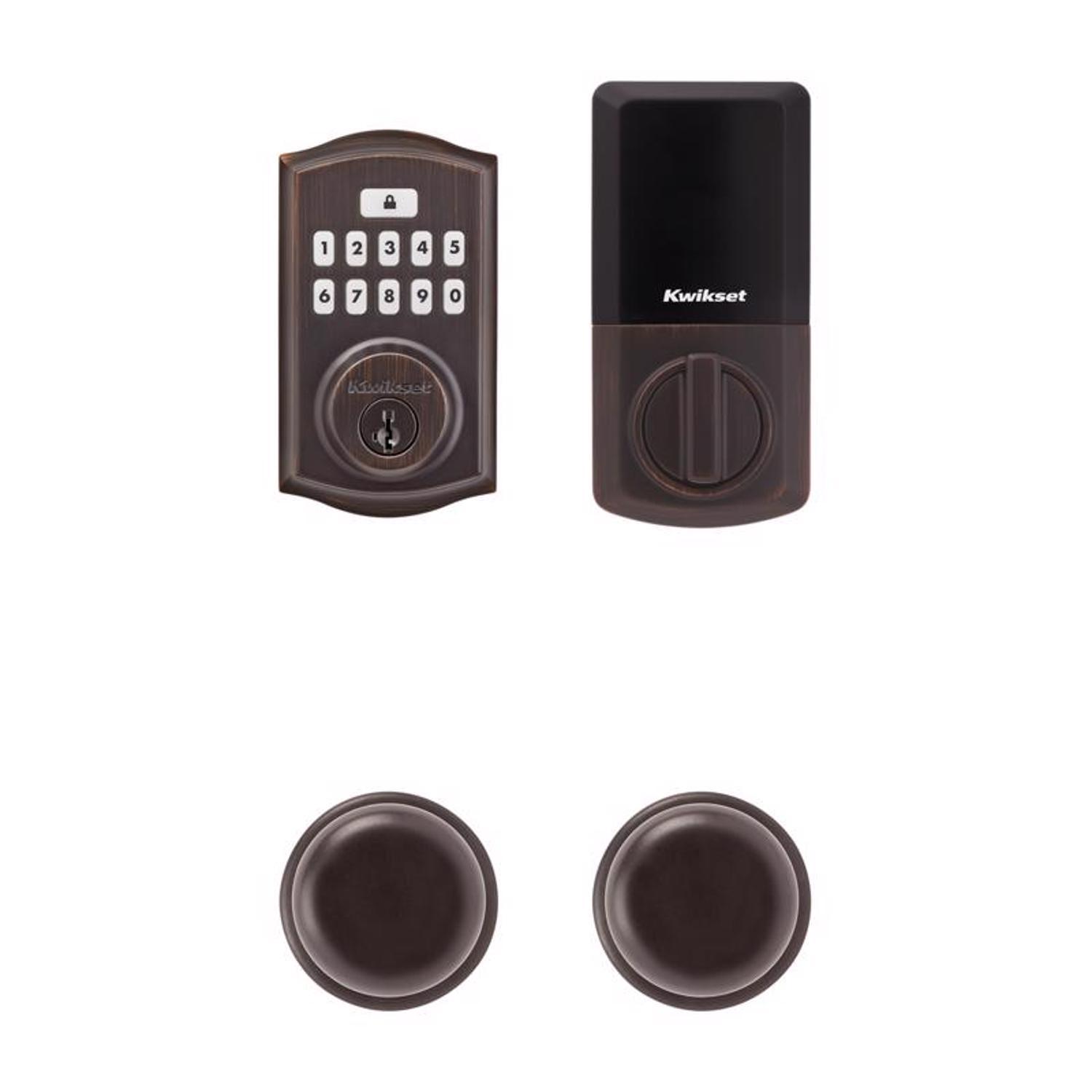 Kwikset SmartCode Venetian Bronze Metal Electronic Touchpad Entry Deadbolt