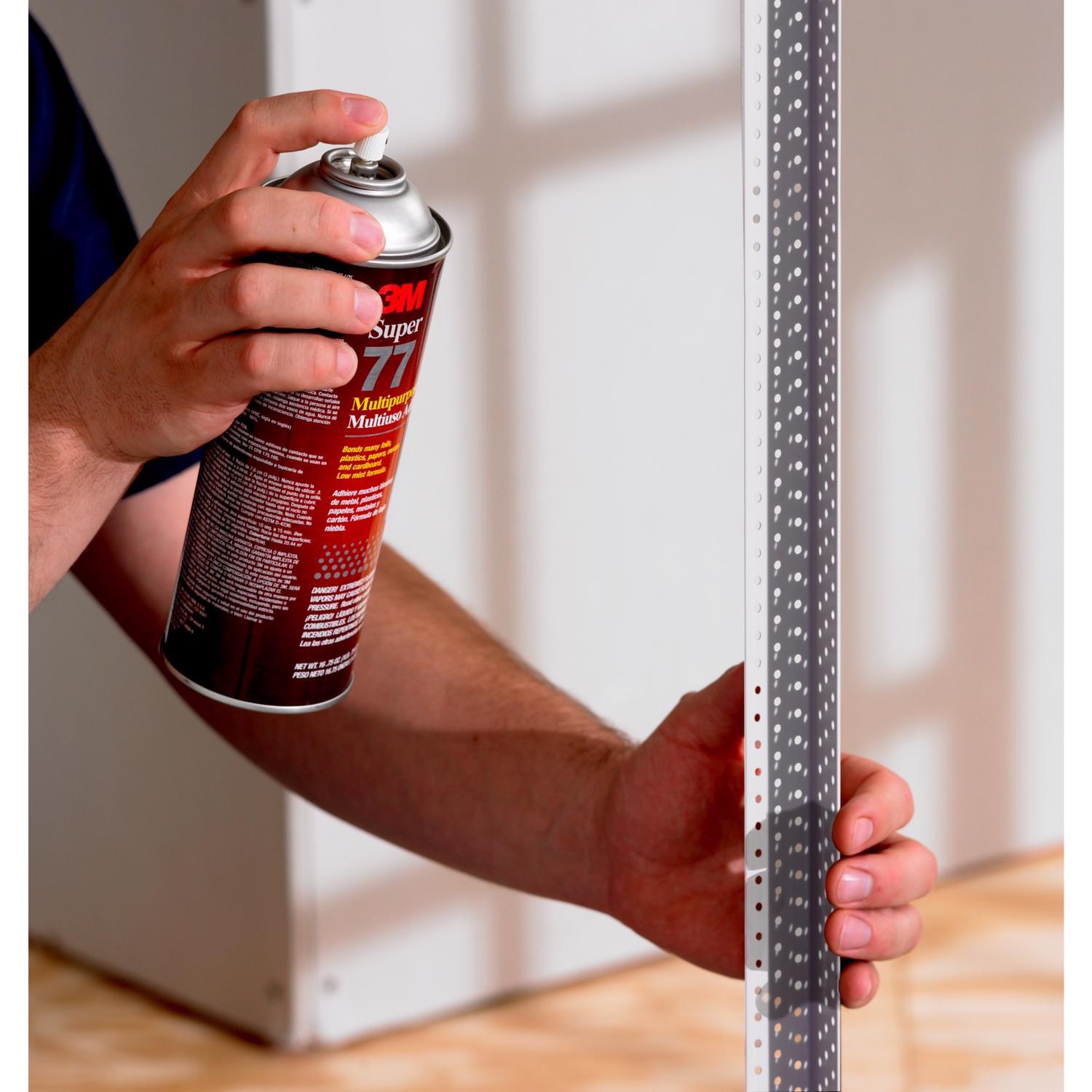 3M Super 77 Medium Strength Clear Adhesive 7.3 oz