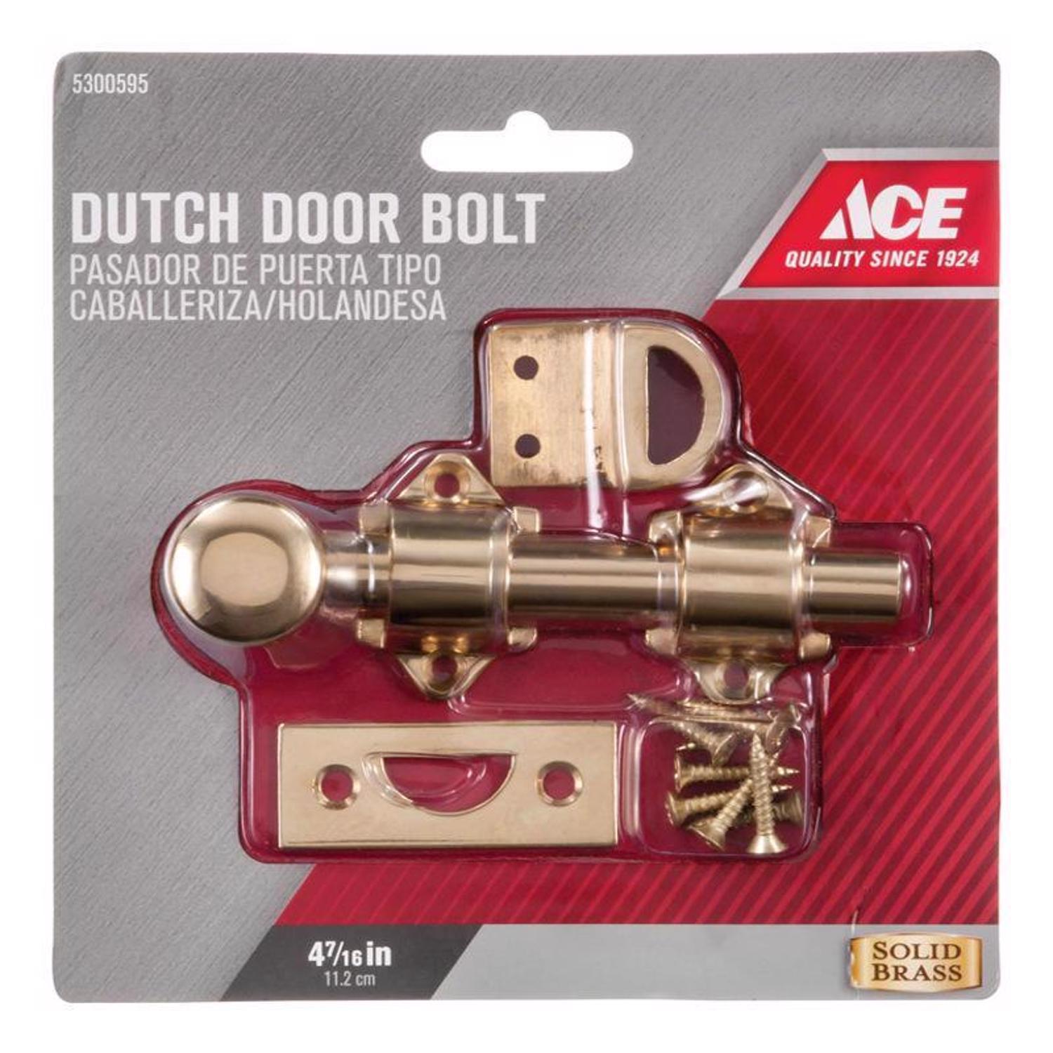 Ace Bright Brass Brass Dutch Door Bolt
