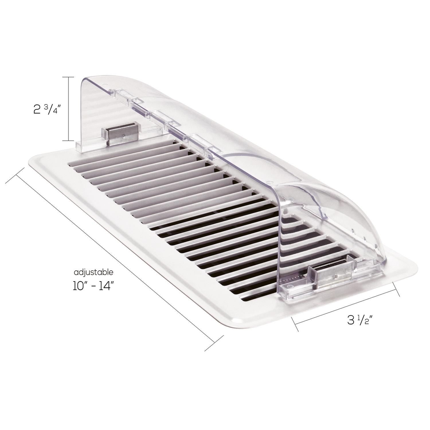 Ace 14 in. W 1-Way Clear Plastic Air Deflector