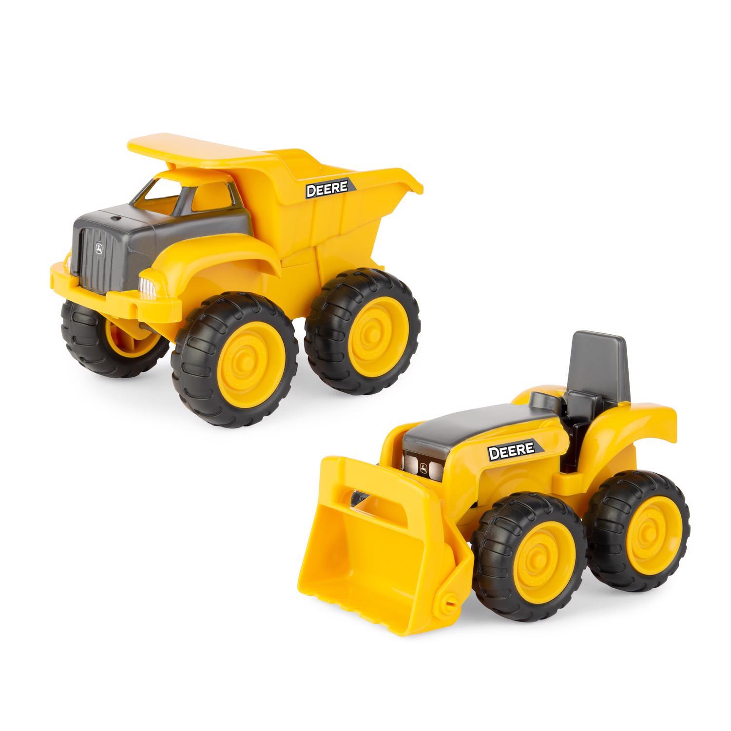 TOMY John Deere Dump Truck and Tractor Toy Yellow 2 pc
