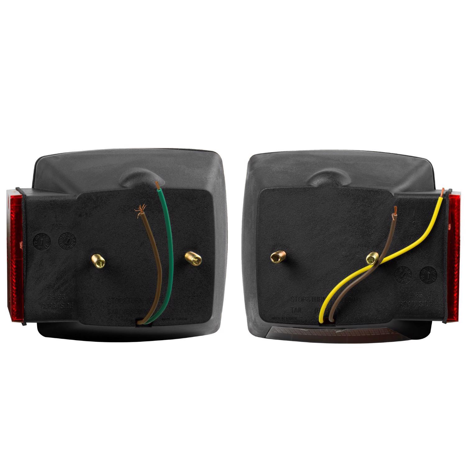 Hopkins Trailer Red Square Stop/Tail/Turn Light Kit