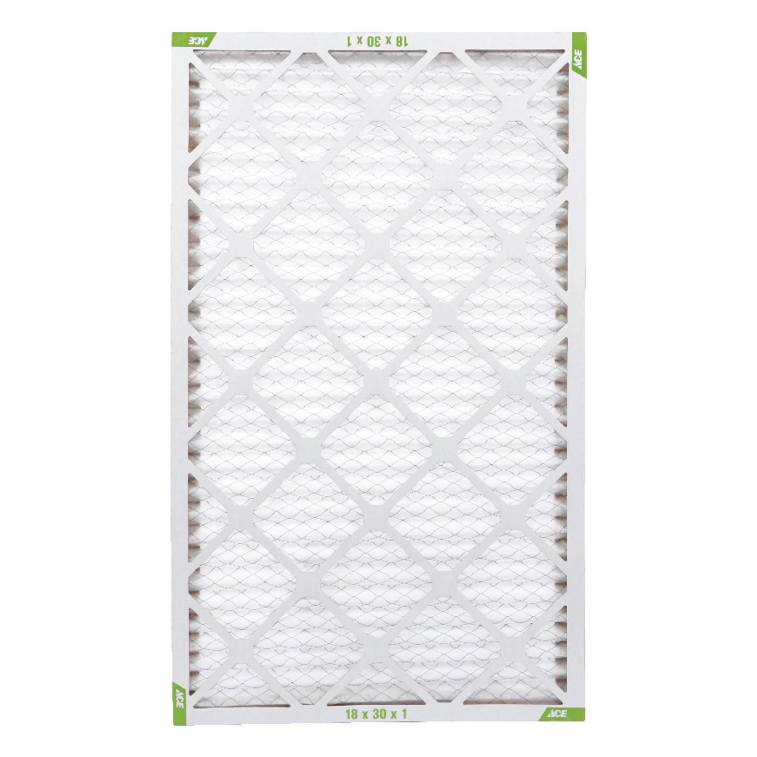 Ace 18 in. W X 30 in. H X 1 in. D Synthetic 8 MERV Pleated Air Filter 1 pk