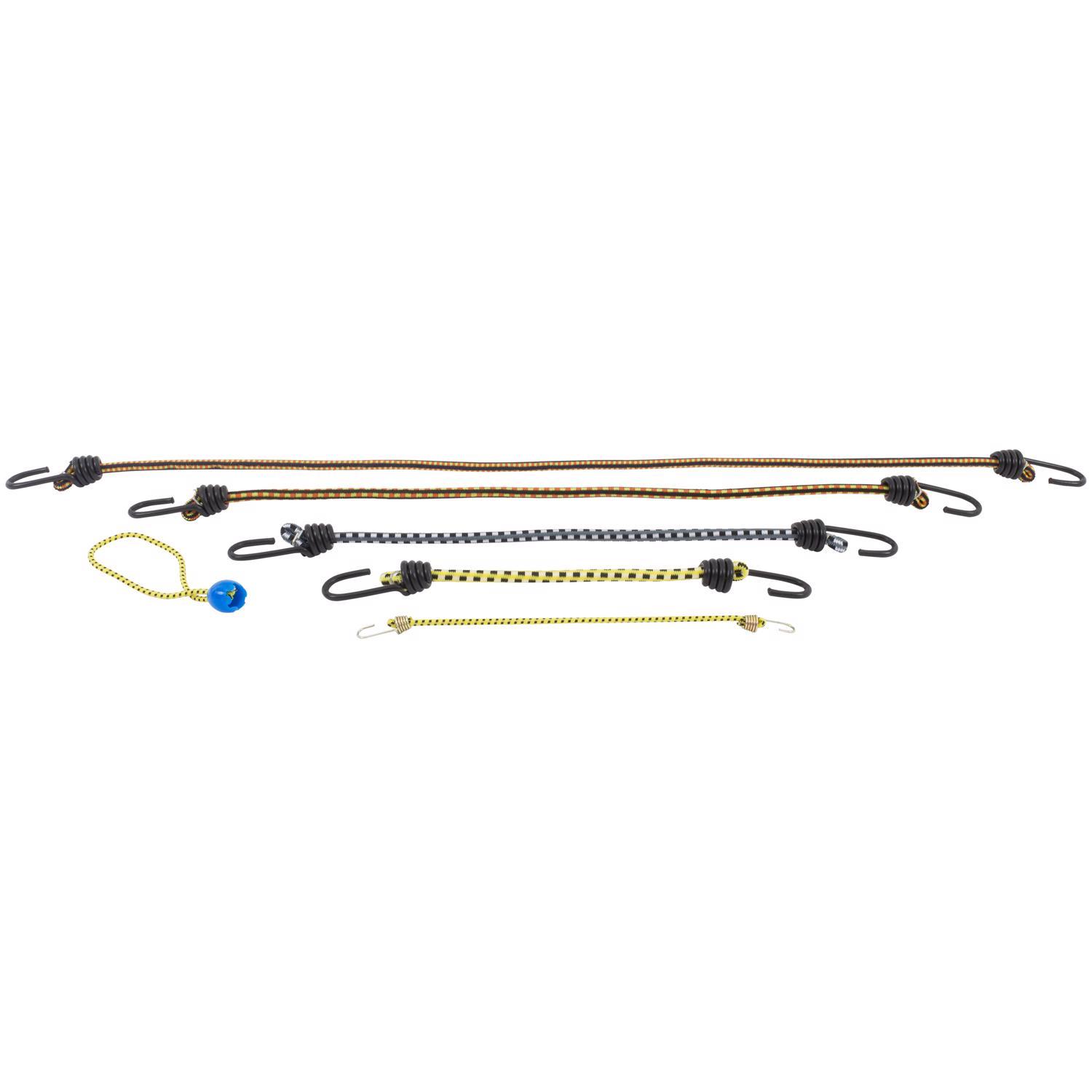 Keeper Assorted Bungee Cord Set 20 in. L X 0.374 in. 20 pk