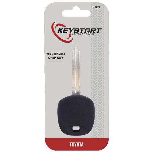 Hillman KeyStart 9977343 Replacement Key Transponder Key Automotive K169 Double For Toyota Black