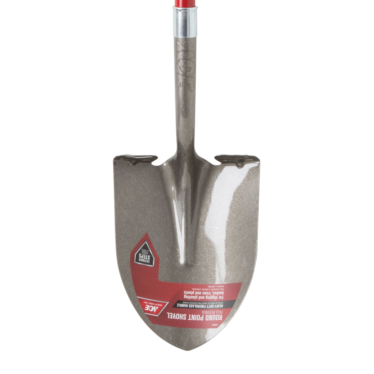 Ace 39 in. Steel Round Digging Shovel Fiberglass Handle Stine Home