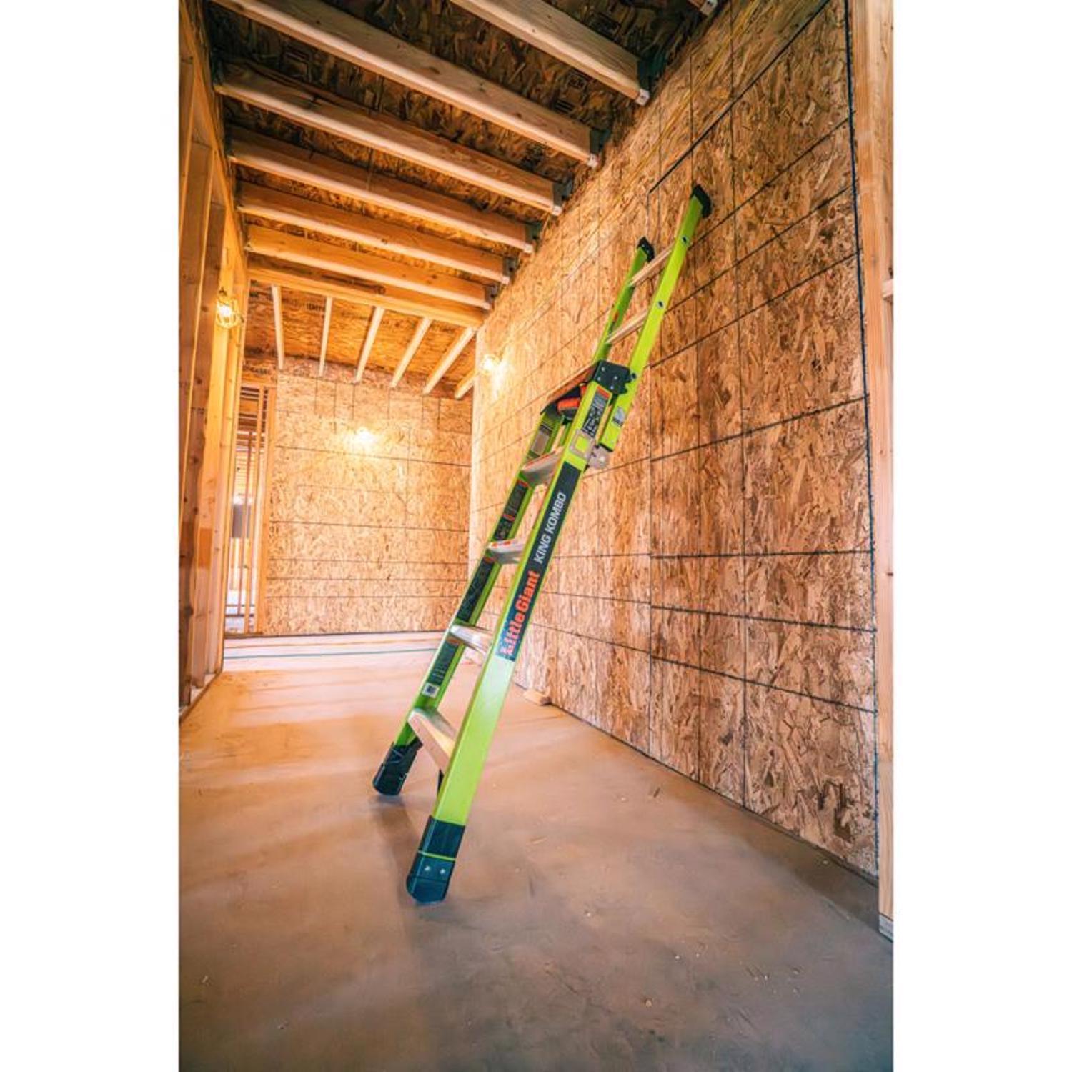 Little Giant King Kombo 5 ft. H Fiberglass Multi-Position Ladder Type IAA 375 lb. cap.