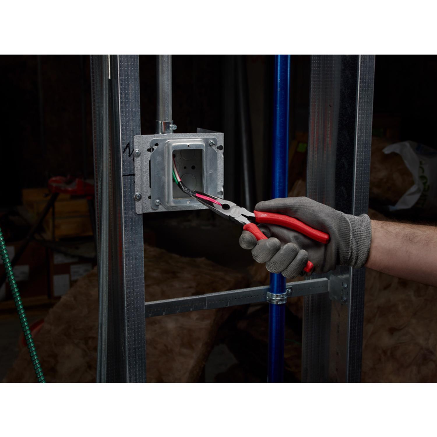 Milwaukee 8 in. Forged Alloy Steel Long Nose Pliers