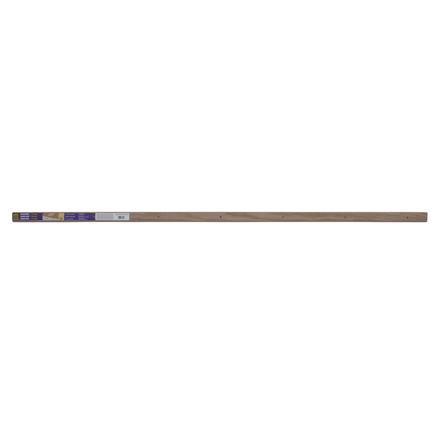 M-D 1.8 in. W X 72 in. L Unfinished Brown Hardwood Seam Binder