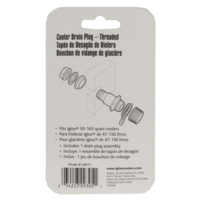 Igloo Cooler Drain Plug White 1 pk
