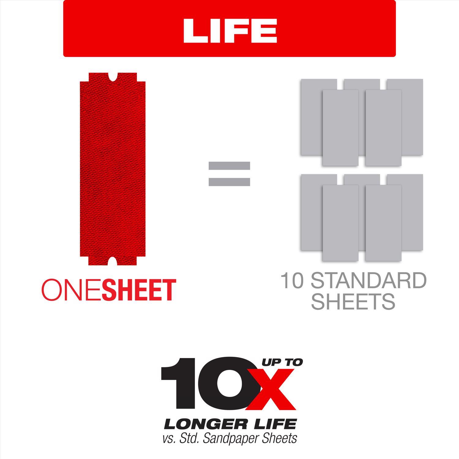Diablo SandNet 11-1/4 in. L X 4-3/16 in. W 100 Grit Ceramic Blend All Purpose Sandpaper 5 pk
