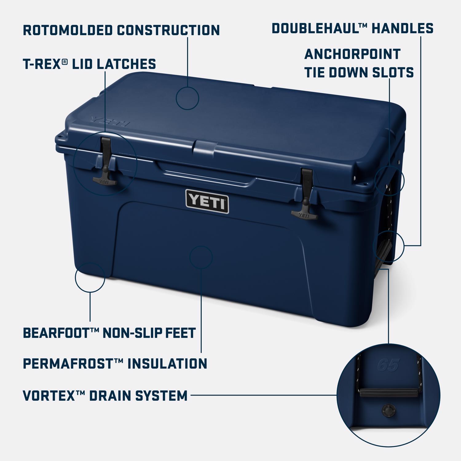 YETI Tundra 65 Navy 48 qt Hard Cooler