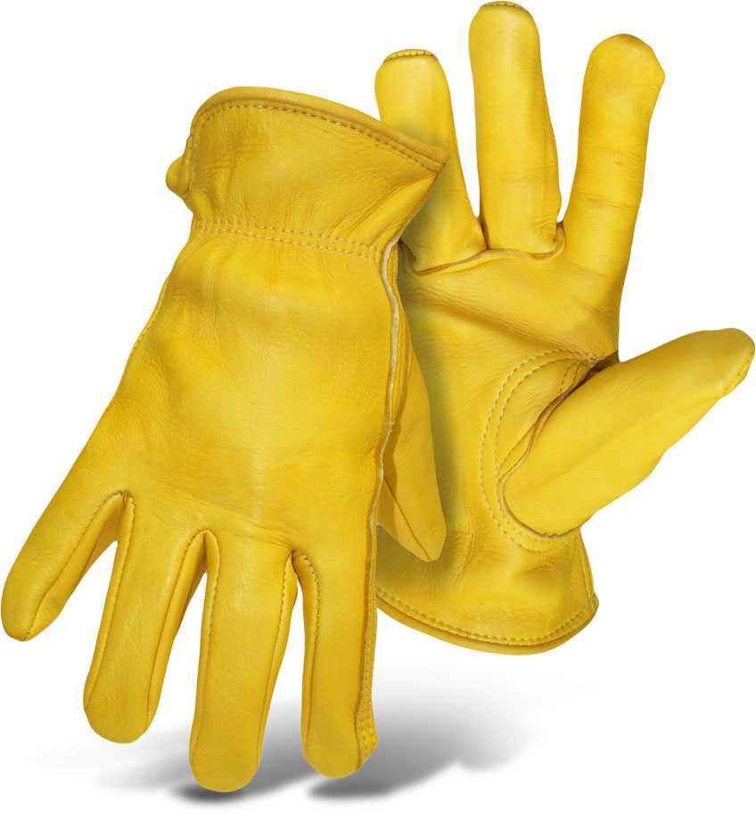 Premium Grain Deerskin Leather Driver, size Large