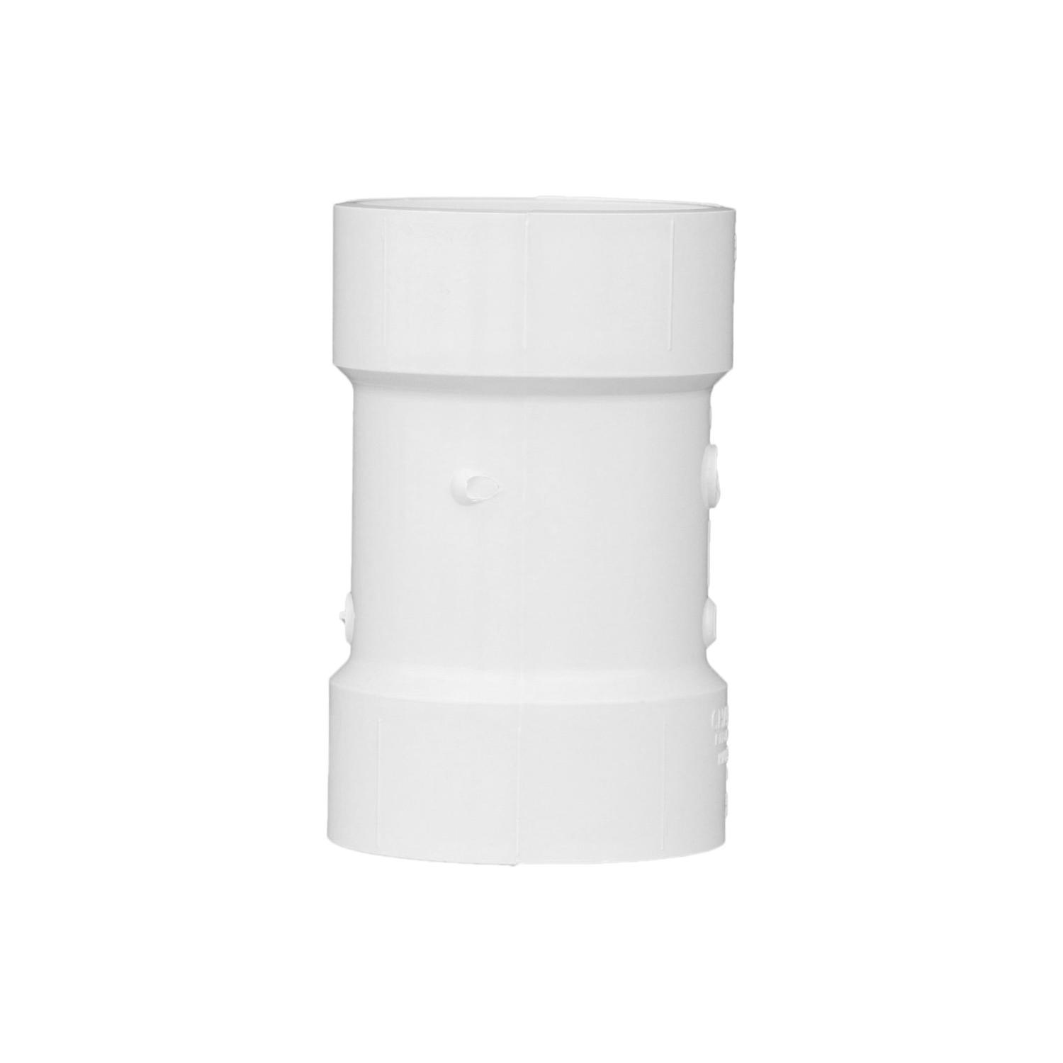 Charlotte Pipe Schedule 40 3 in. Hub X 3 in. D Hub PVC Sanitary Tee 1 pk