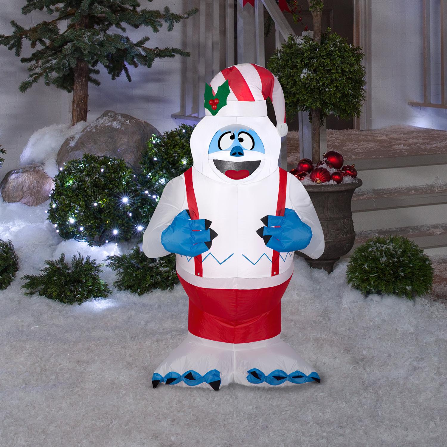 Gemmy Airblown LED Rudolph 3.5 ft. Bumble Santa Inflatable