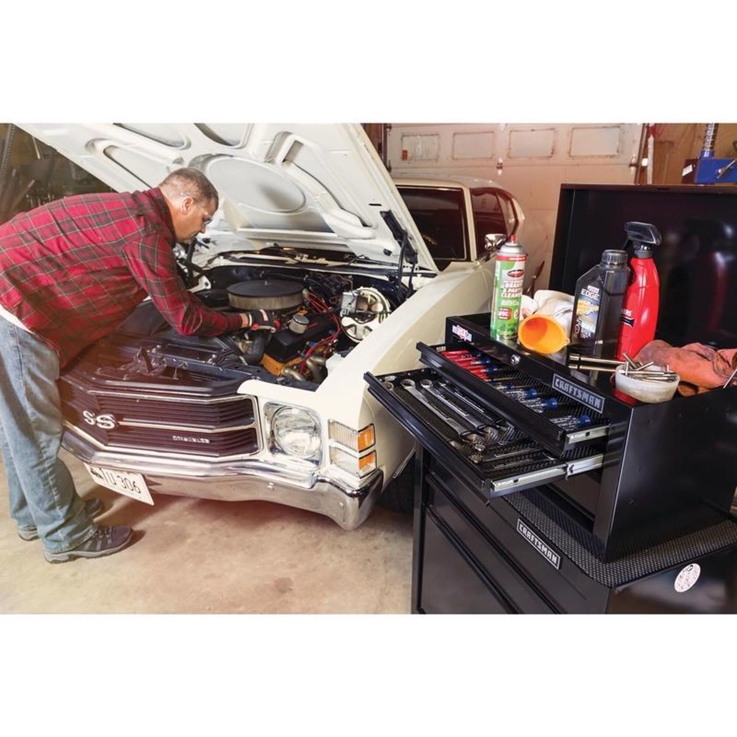 Craftsman 26.5 in. 5 drawer Steel Ball-Bearing Tool Center 45.5 in. H X 14 in. D