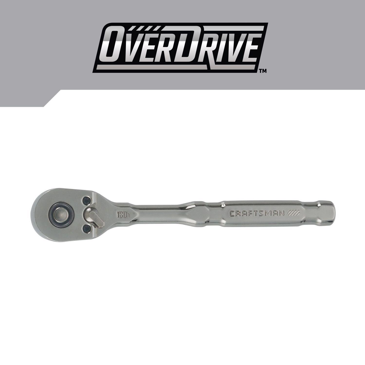 Craftsman Overdrive 1/4 in. drive Pear Head Ratchet 180 teeth