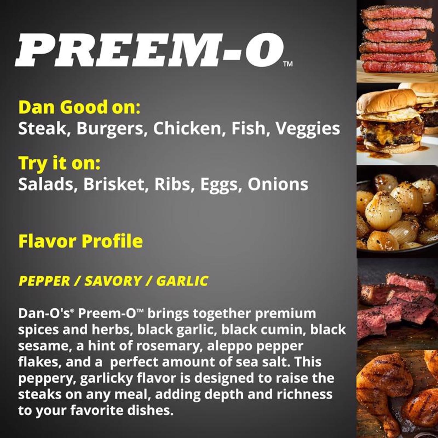 Dan-O's Preem-O Seasoning 3.4 oz