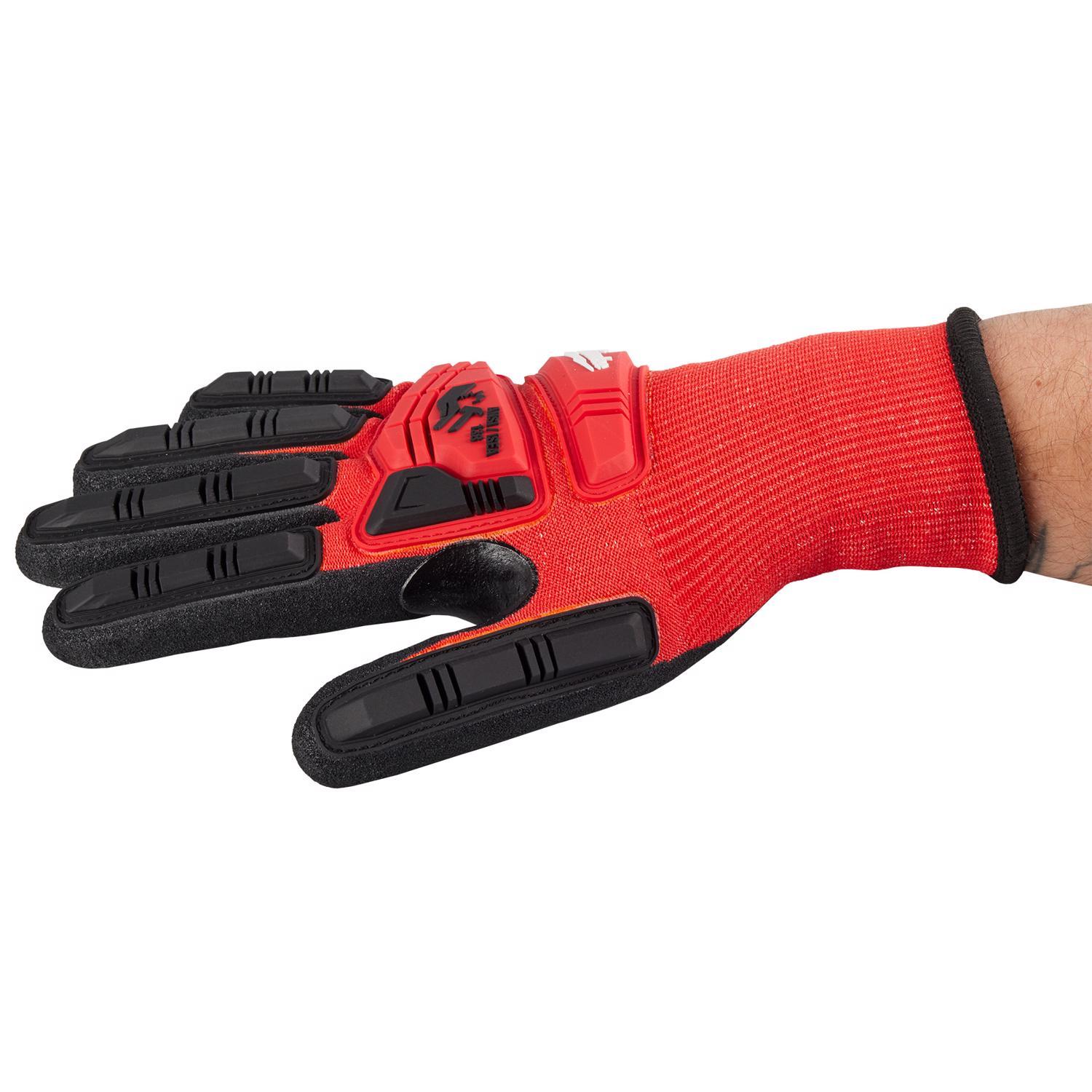 Milwaukee Smartswipe Men's Outdoor Dipped Dipped Gloves Black/Red L 1 each