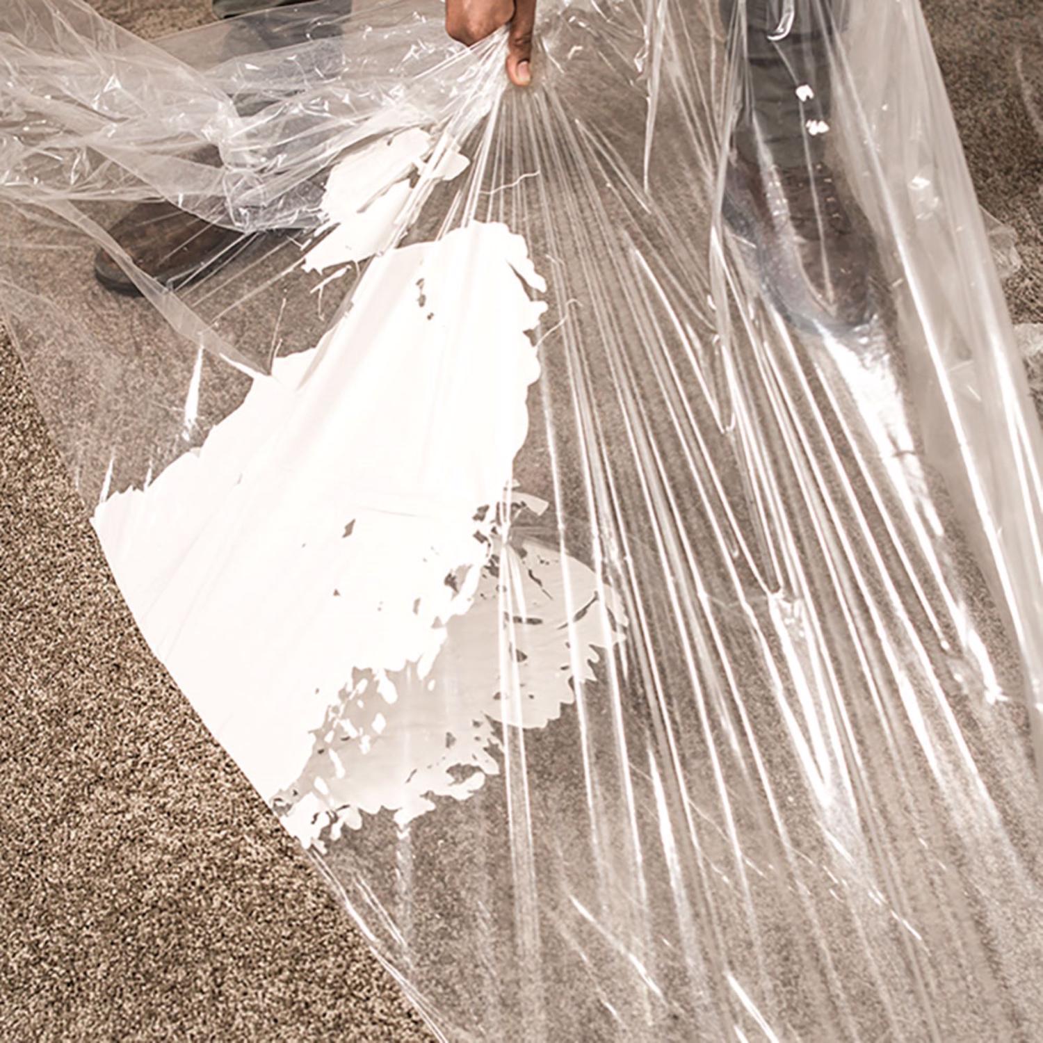 Surface Shields Carpet Shield Self-Adhering Film 3 mil X 24 in. W X 200 ft. L Polyethylene Clear