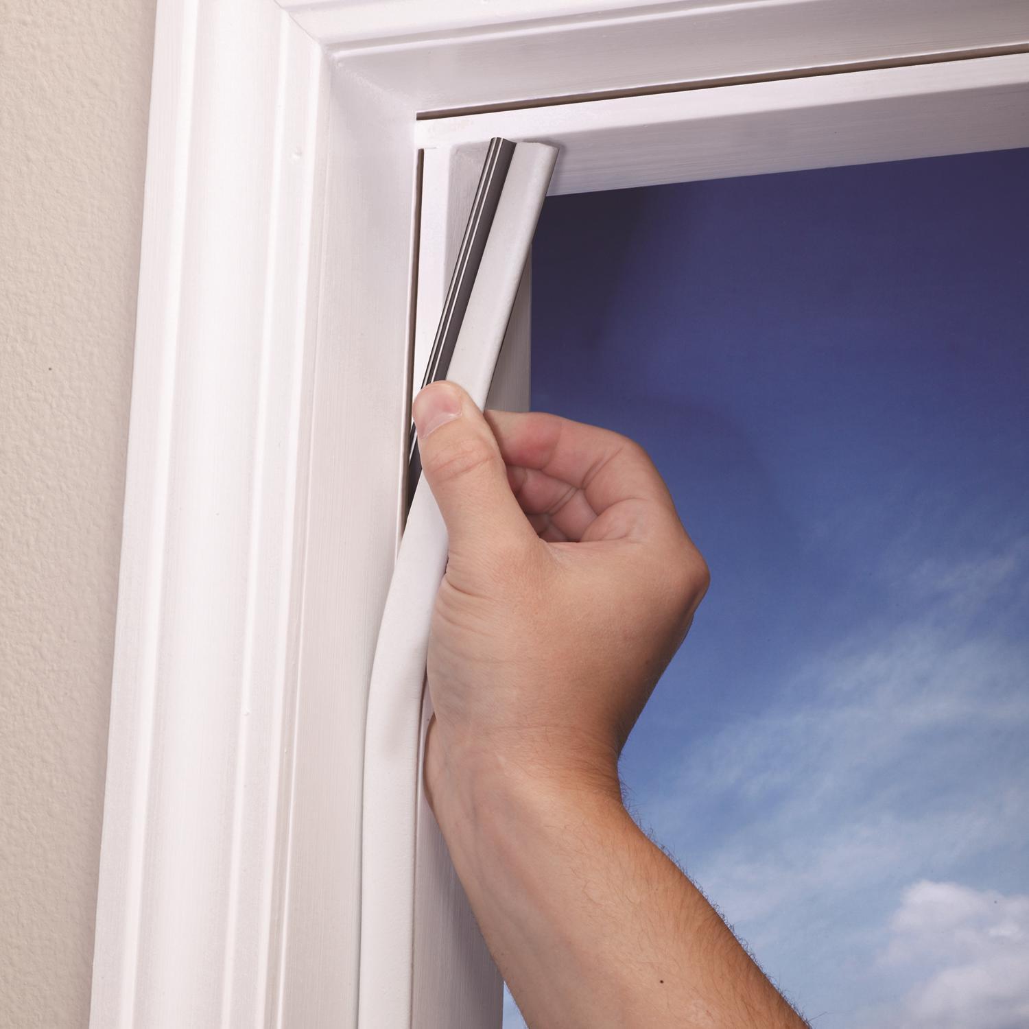 M-D Building Products PLATINUM White Rubber Kerf Molding For Doors 81 in. L X 0.63 in.