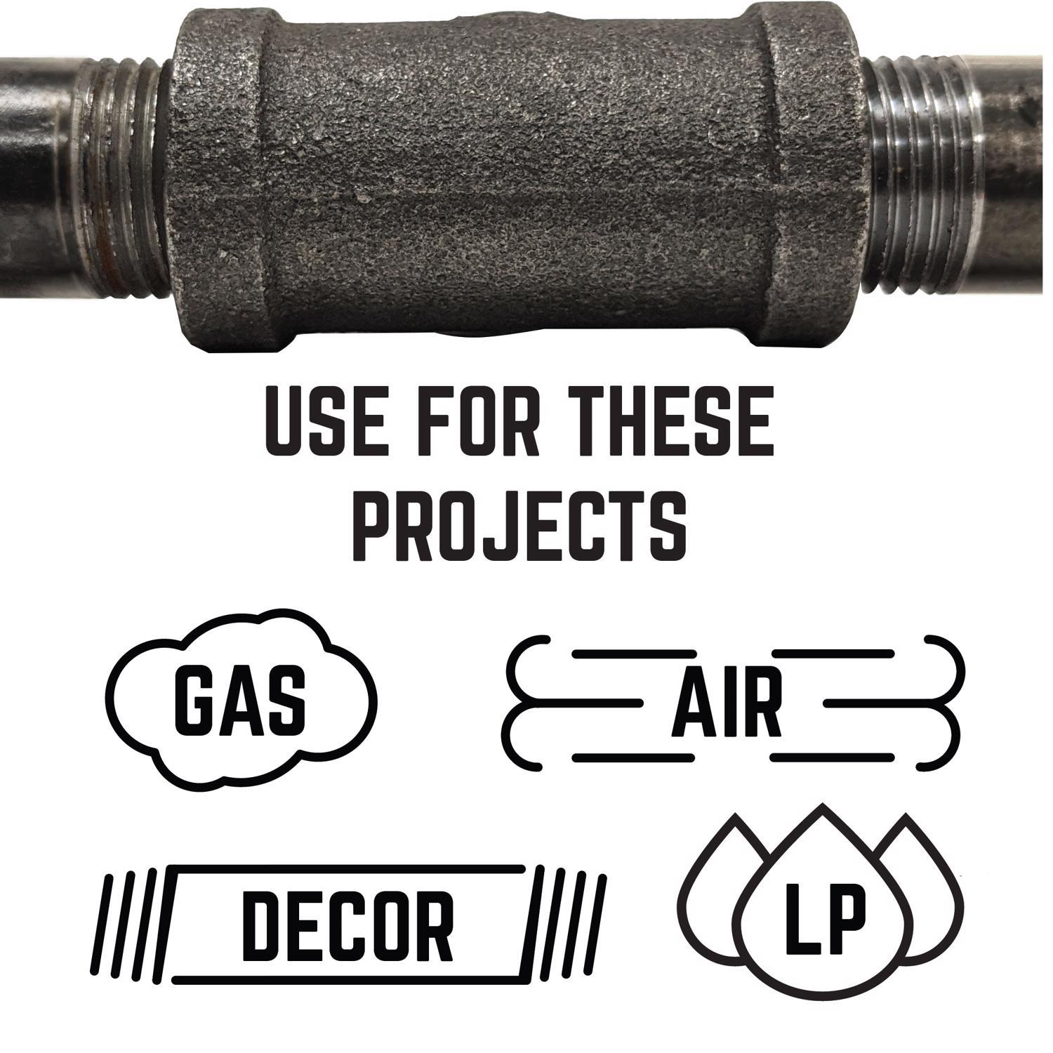 STZ Industries 1/2 in. MIP each Black Malleable Iron Plug