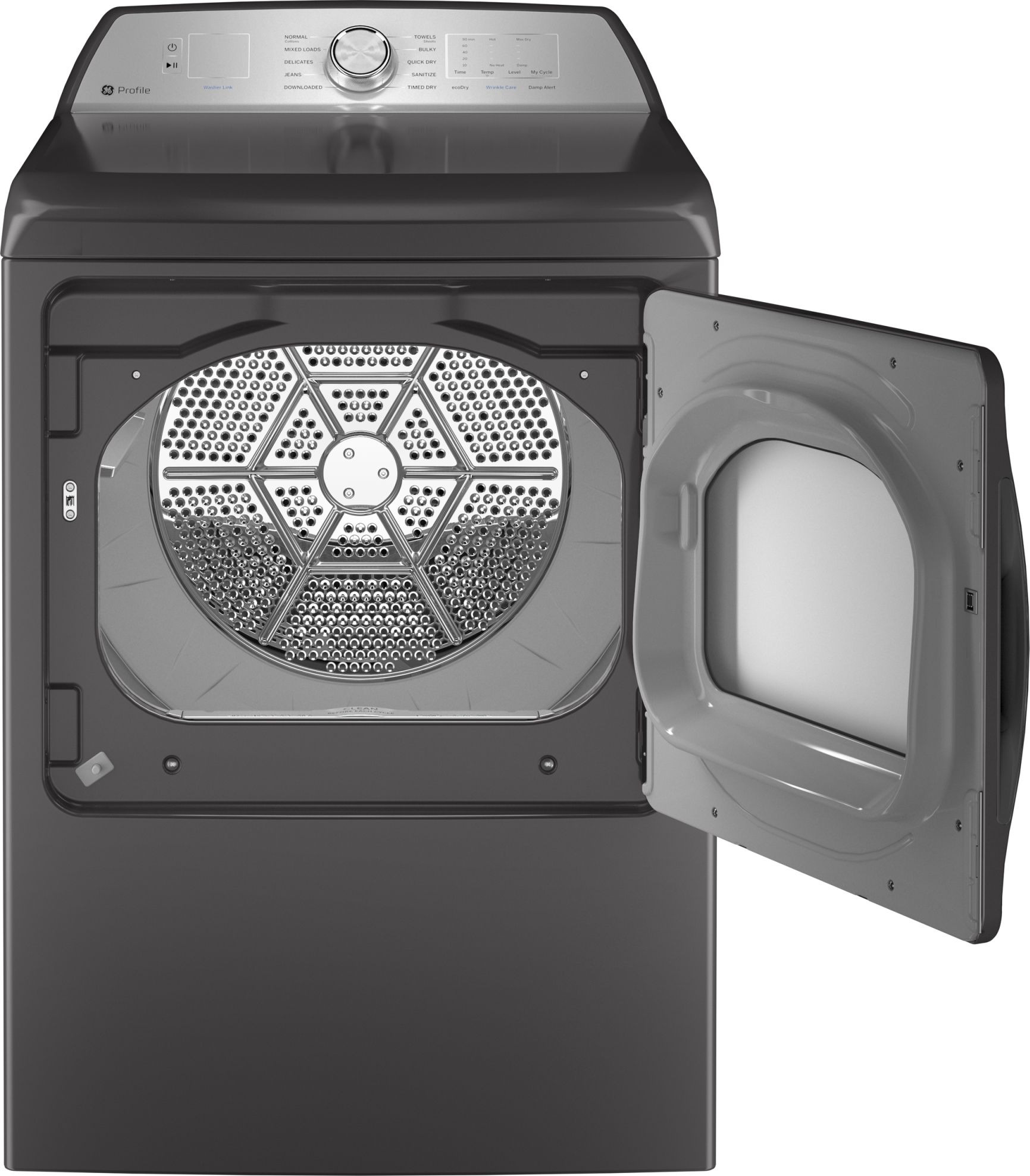 GE Profile ENERGY STAR 7.4 cu. ft. Capacity aluminized alloy drum Electric Dryer with Sanitize Cycle and Sensor Dry