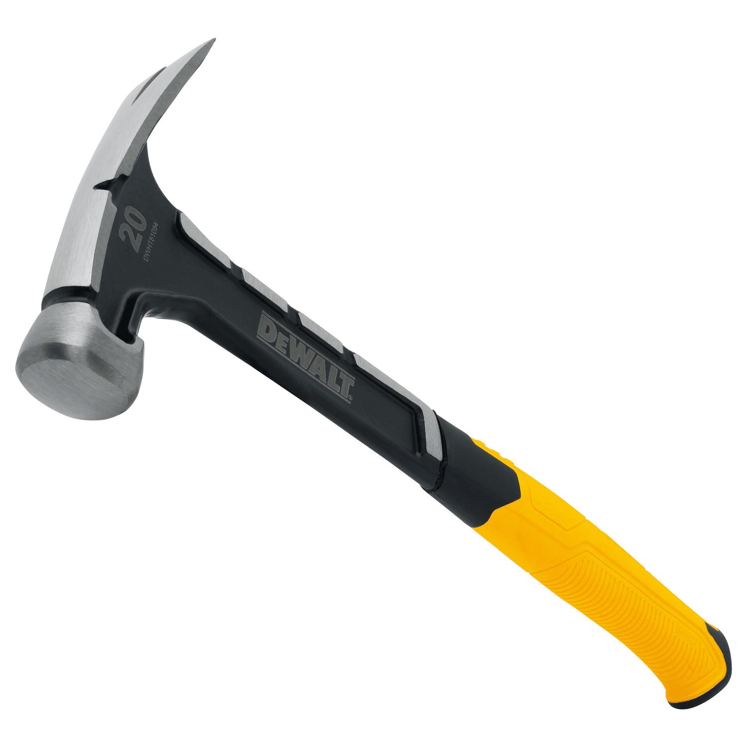 DeWalt 20 oz Smooth Face Rip Claw Hammer 7.50 in. Steel Handle