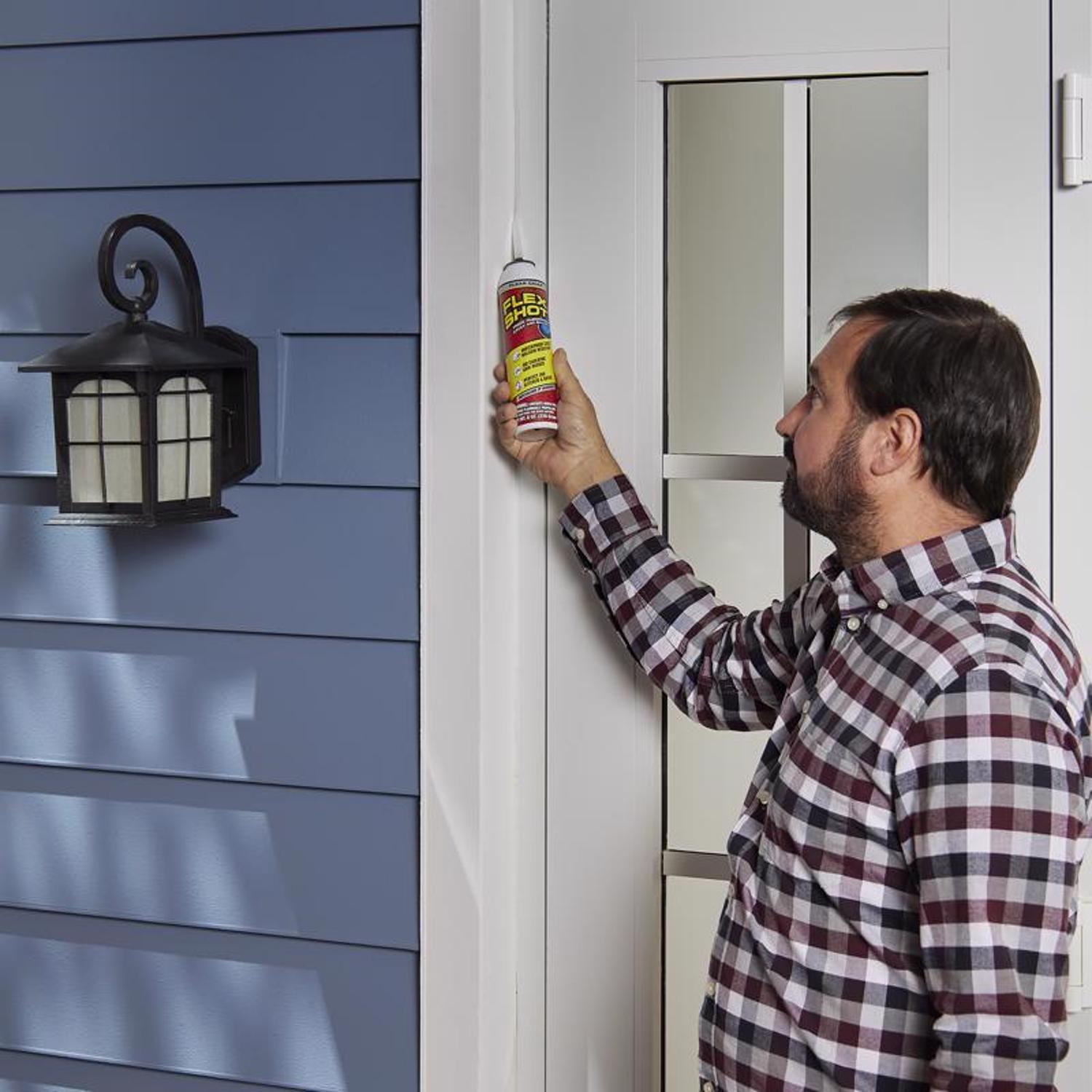 Flex Seal Family of Products Flex Shot Clear Rubber All Purpose Waterproof Sealant 8 oz