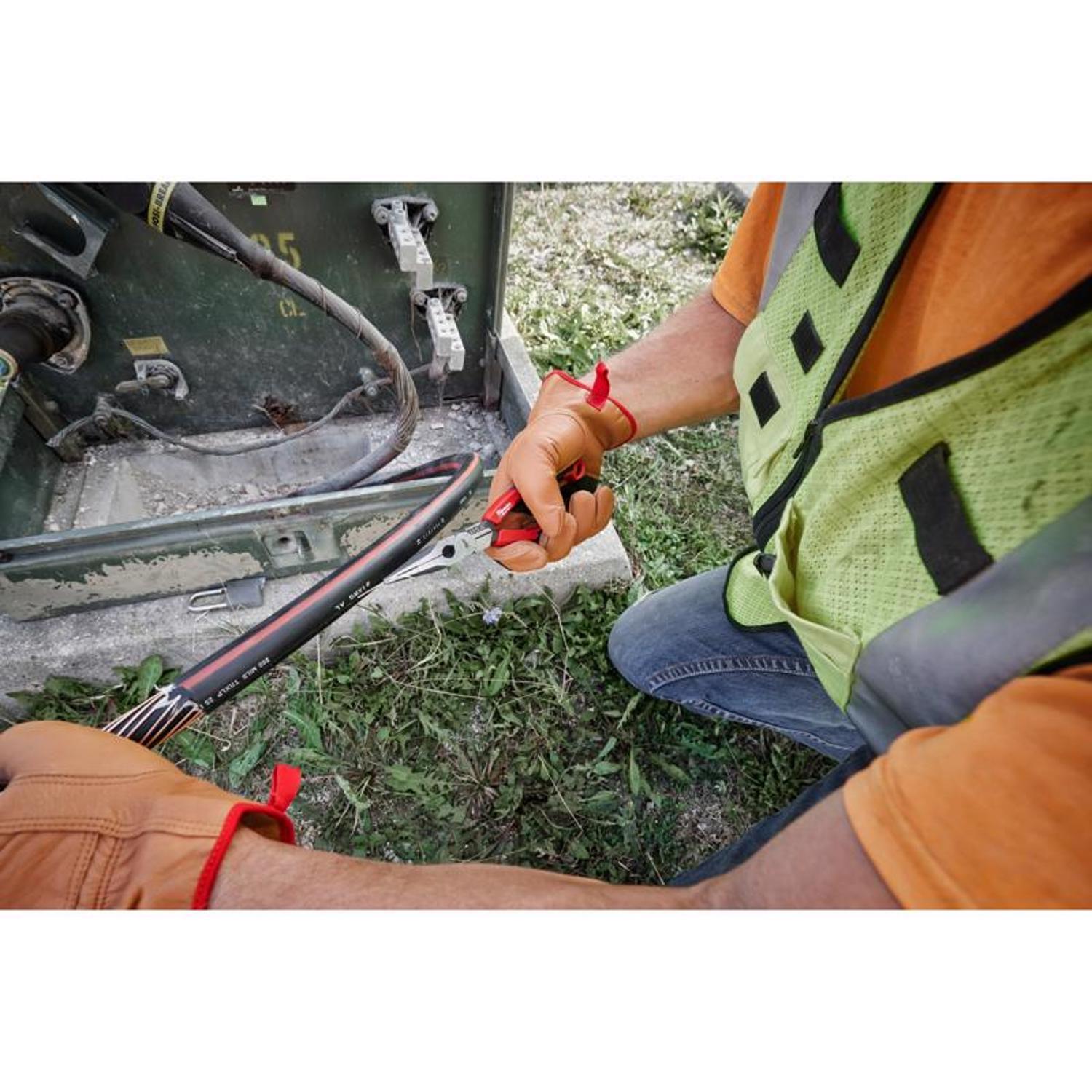 Milwaukee 8.46 in. Forged Steel Long Nose Pliers