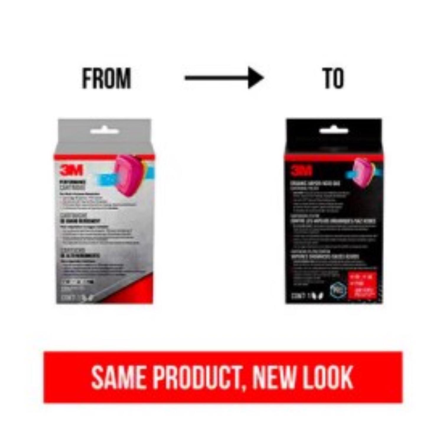 3M P100 Acid Gas and Organic Vapor Respirator Cartridge Replacement Pink 2 pc