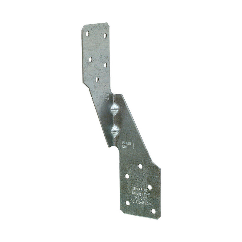 Simpson Strong-Tie Galvanized Steel Hurricane Tie 6 in. H x 1-3/8 in. W 18 Ga.