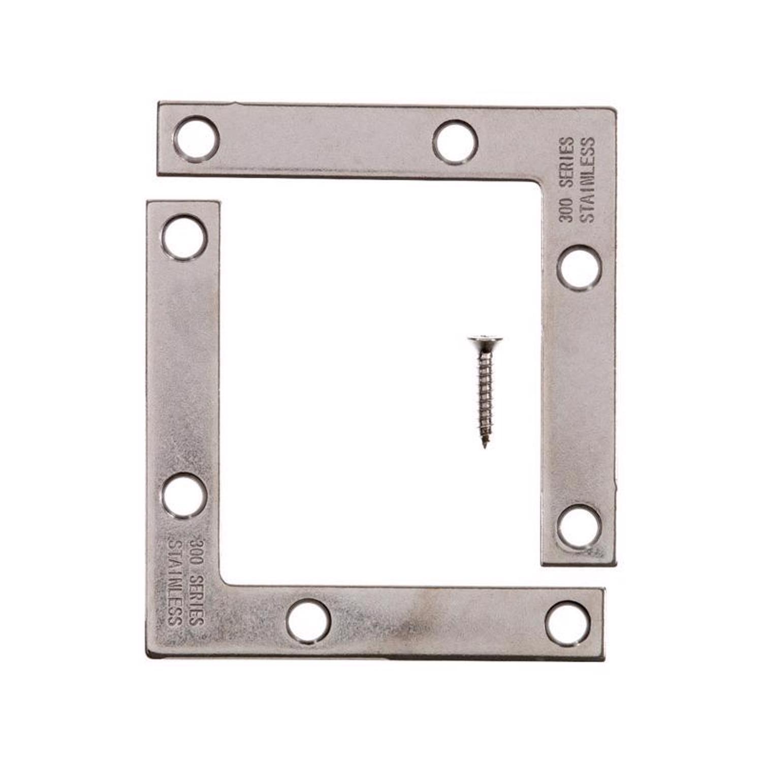 Ace 3 in. H X 3.75 in. W X 3 in. D Stainless Steel Inside Corner Brace