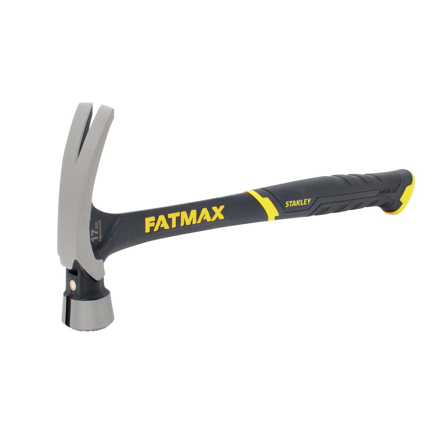 Stanley FatMax 17 oz Checkered Face Framing Hammer Steel Handle