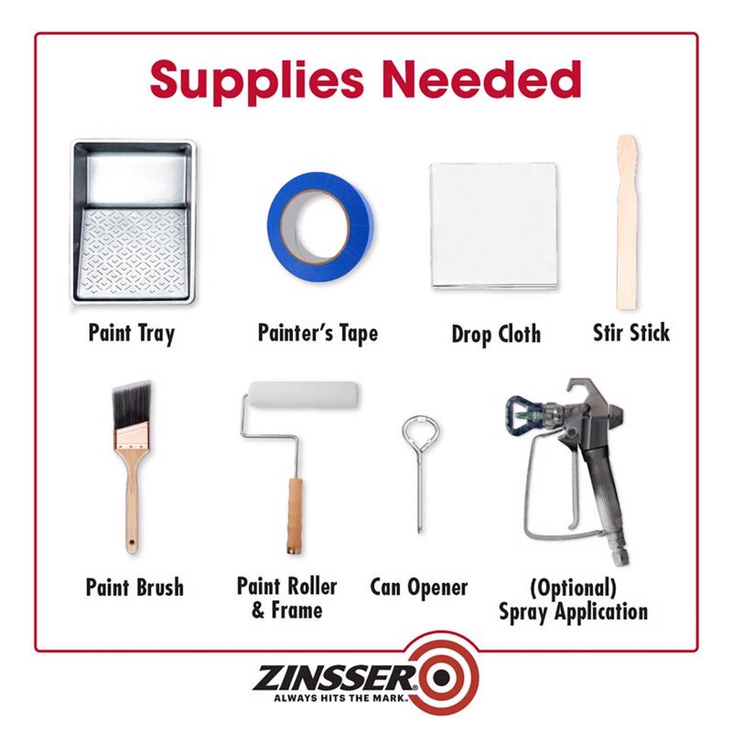 Zinsser B-I-N White Flat Shellac-Based Primer and Sealer 1 qt