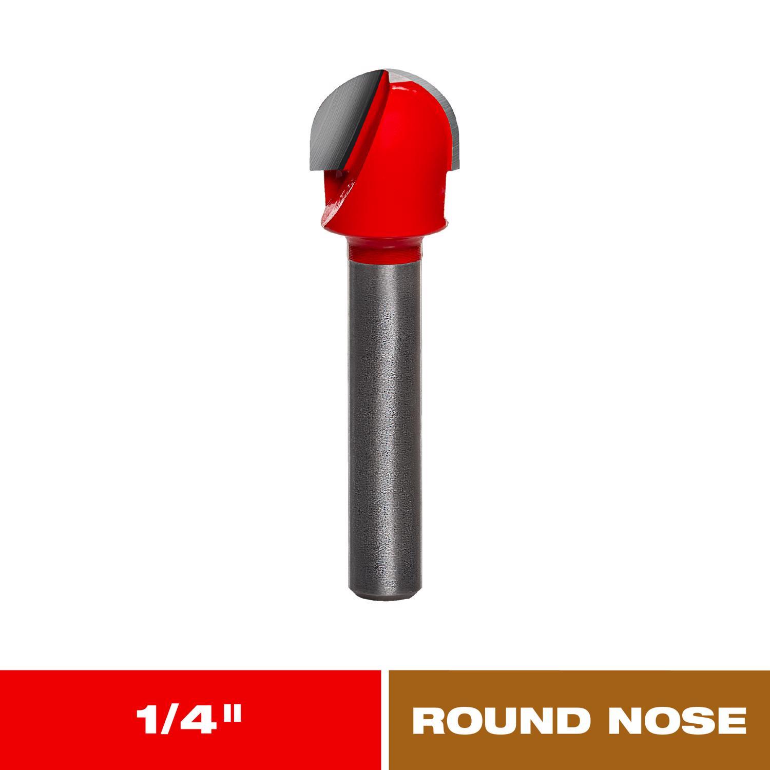 Diablo 1/2 in. D X 1/4 in. X 1-13/16 in. L Carbide Round Nose Router Bit