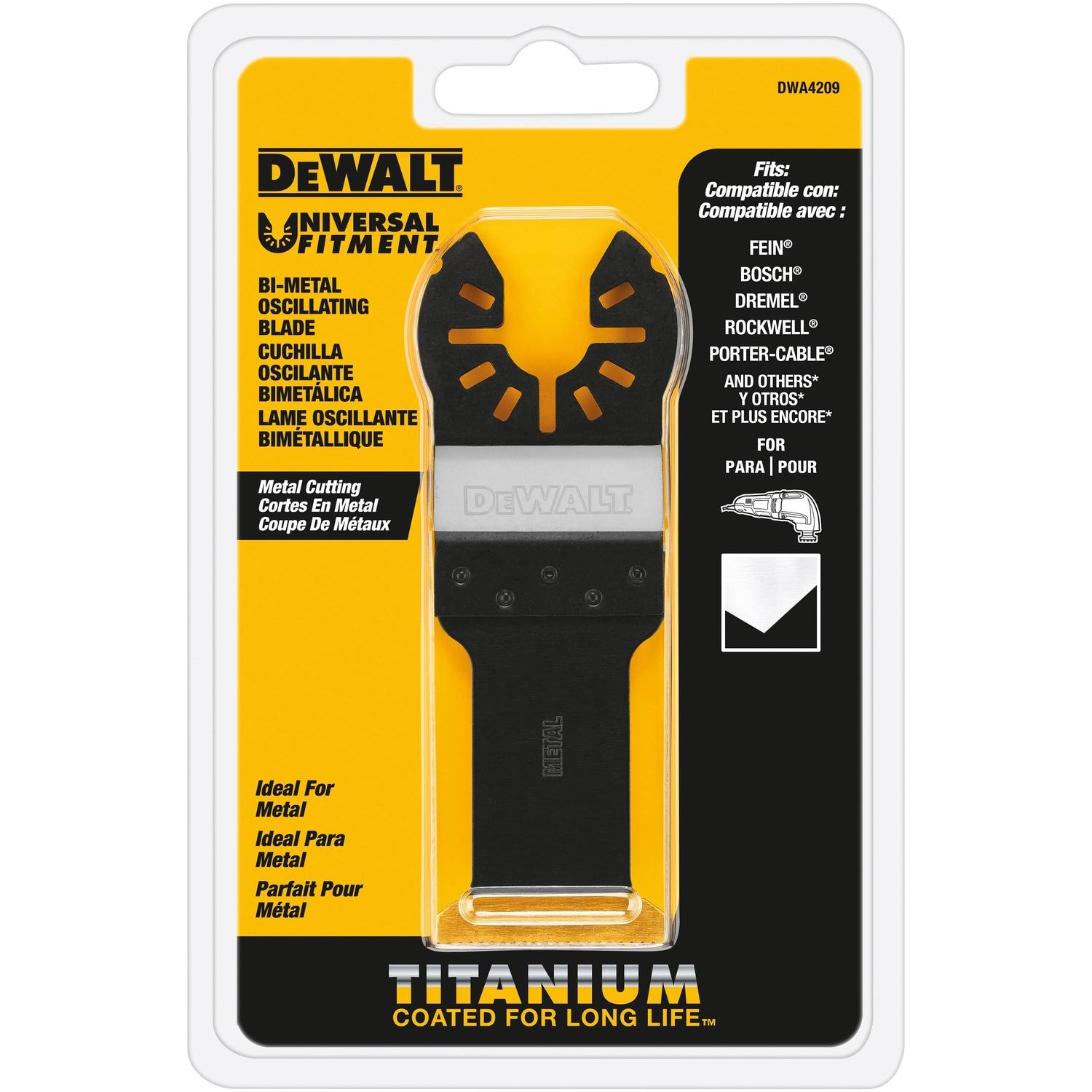 DEWALT Universal Fitment Titanium Oscillating Blade 1 pc