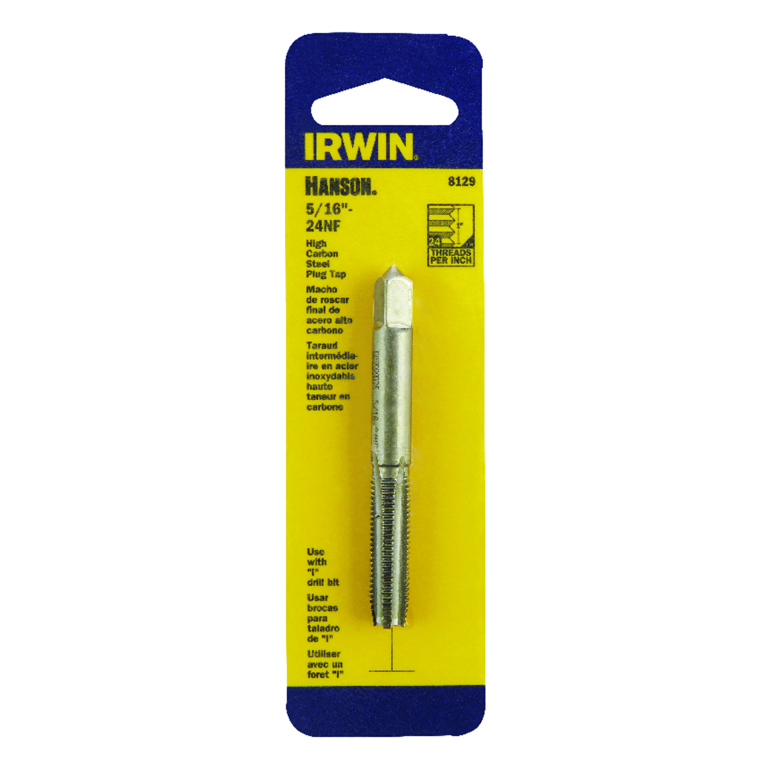 Irwin Hanson High Carbon Steel SAE Fraction Tap 5/16 in. 1 pc