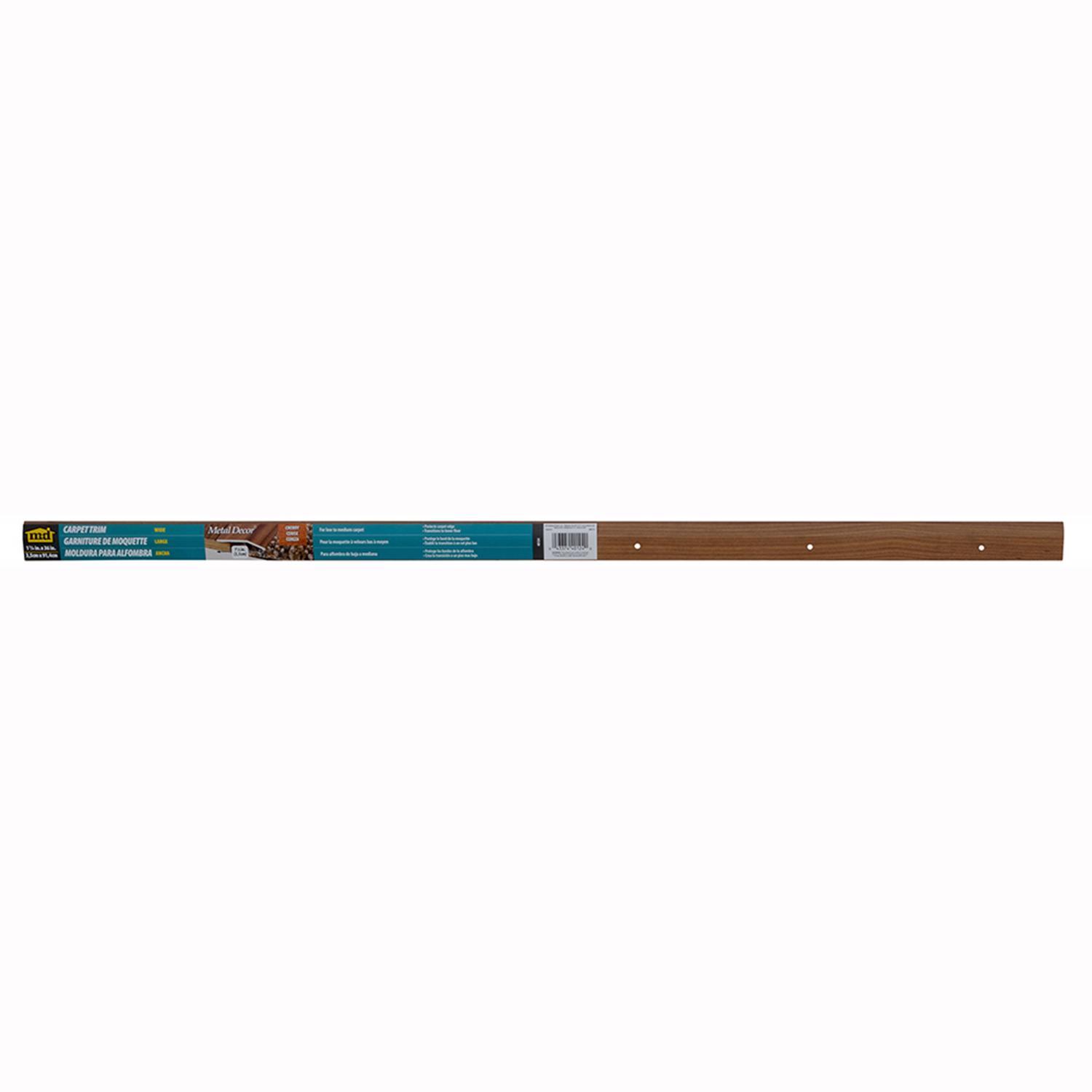 M-D Building Products METAL DECOR 0.3 in. H X 1.38 in. W X 36 in. L Prefinished Cherry Aluminum Carp