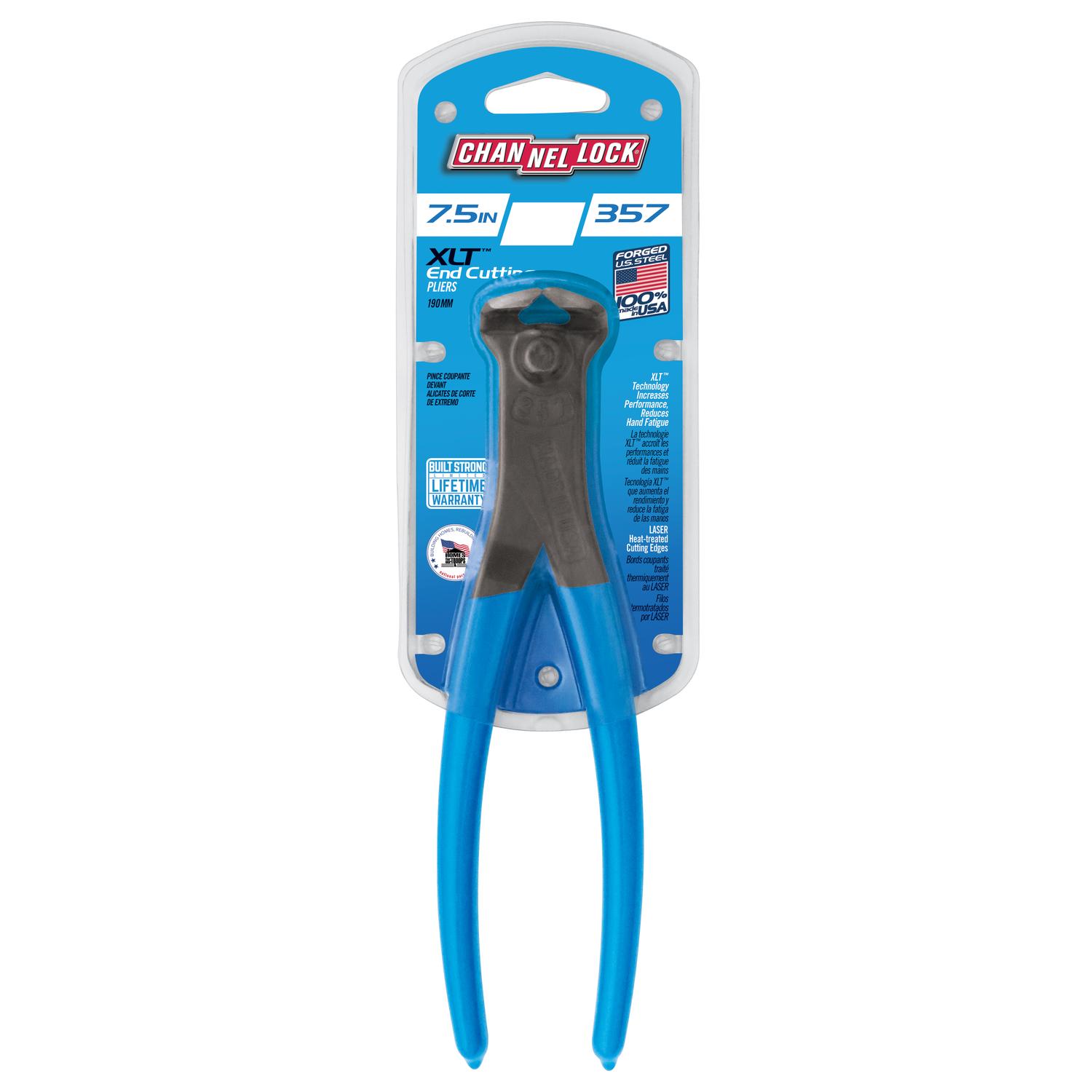Channellock 7.5 in. Carbon Steel End Cutting Pliers