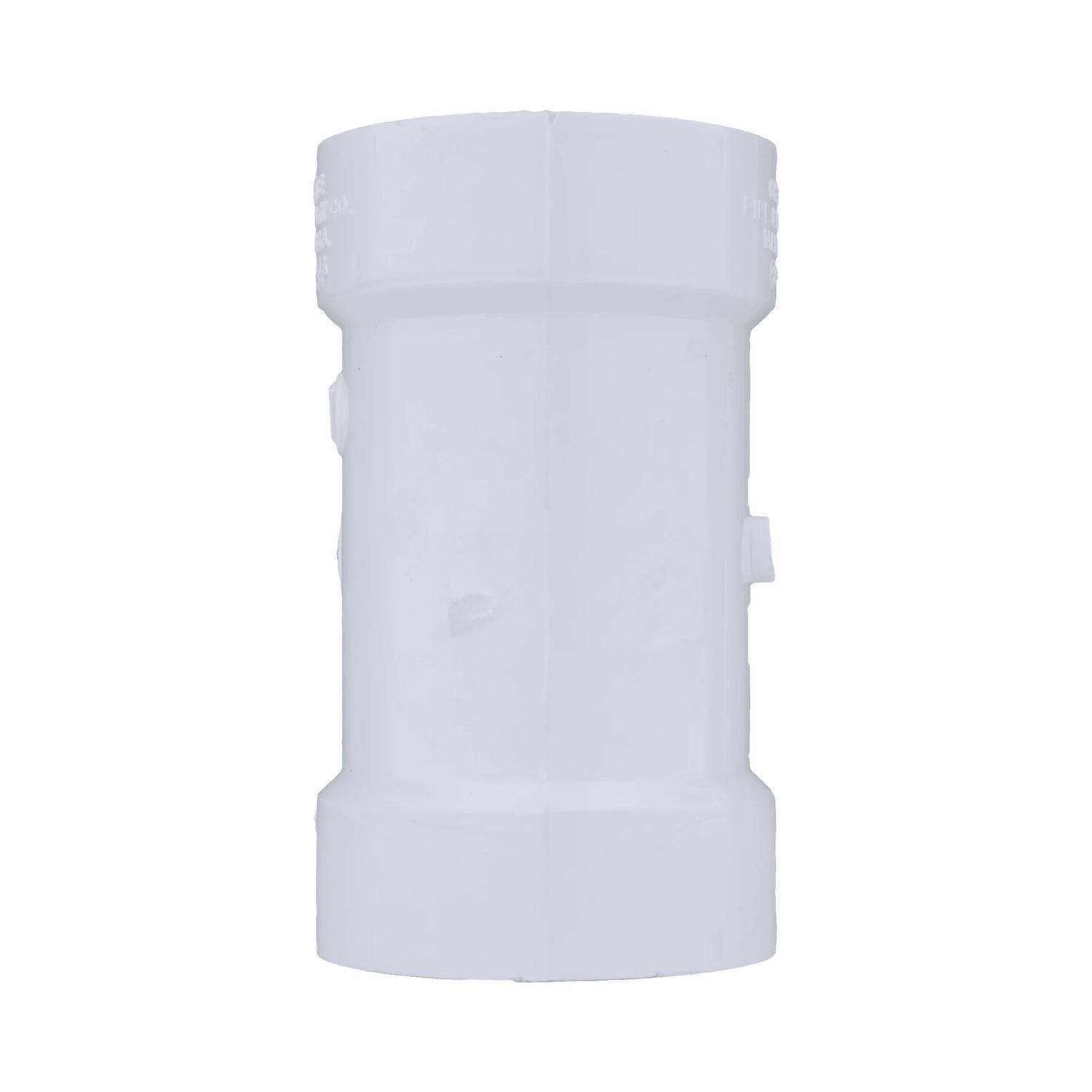 Charlotte Pipe 2 in. Hub X 2 in. D Hub PVC Cleanout Tee 1 pk