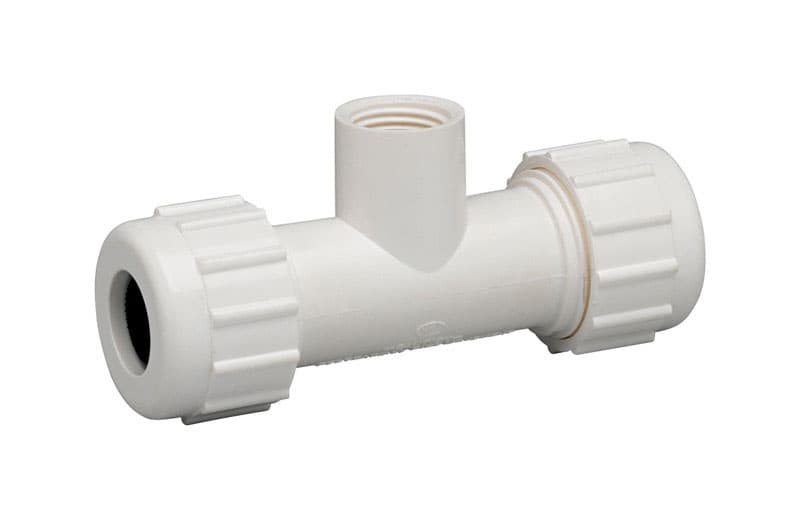 Homewerks Schedule 40 3/4 in. Compression X 3/4 in. D Compression PVC Tee