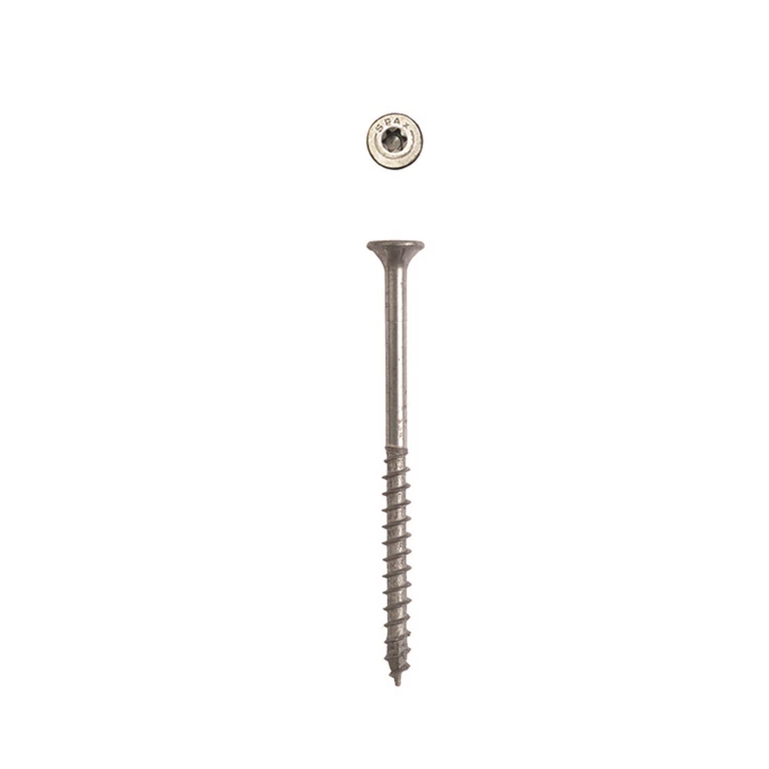 SPAX Multi-Material No. 9 Label X 2-1/2 in. L T-20+ Flat Head Serrated Construction Screws