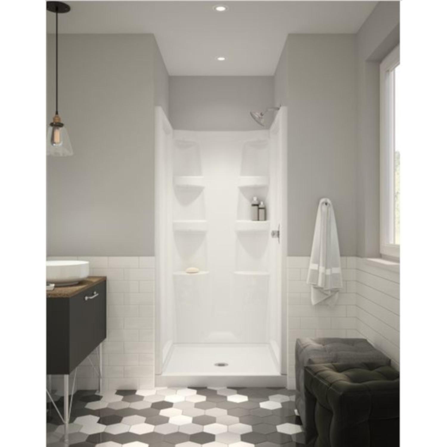 Delta Hycroft 4.5 in. H X 36 in. W X 36 in. L White Shower Base