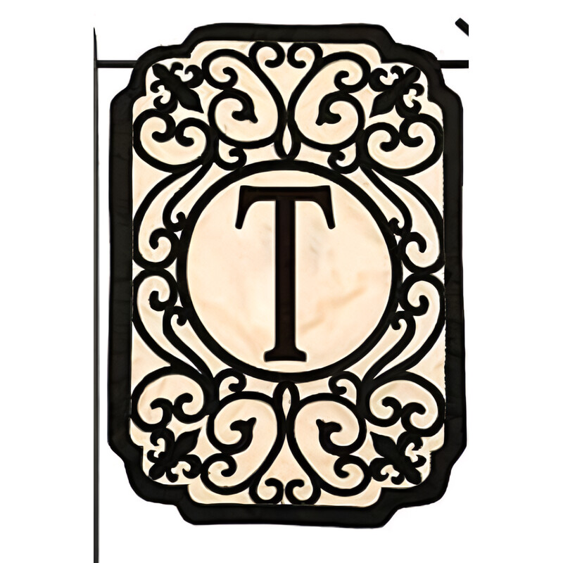 Monogram Garden Filigree Flag