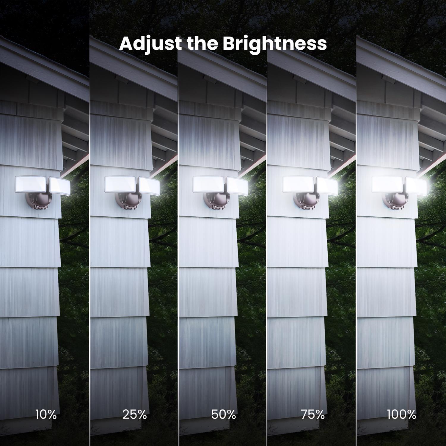 Feit Motion-Sensing Hardwired LED Bronze Security Light