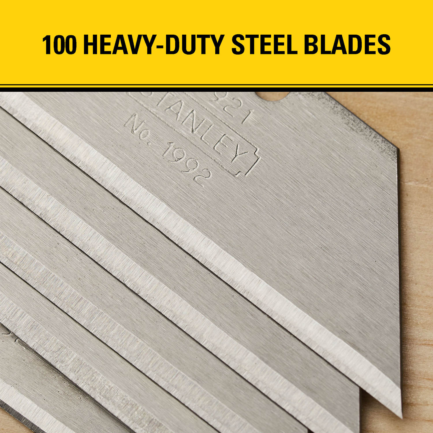 Stanley Steel Heavy Duty Blade Dispenser with Blades 2.4 in. L 100 pc