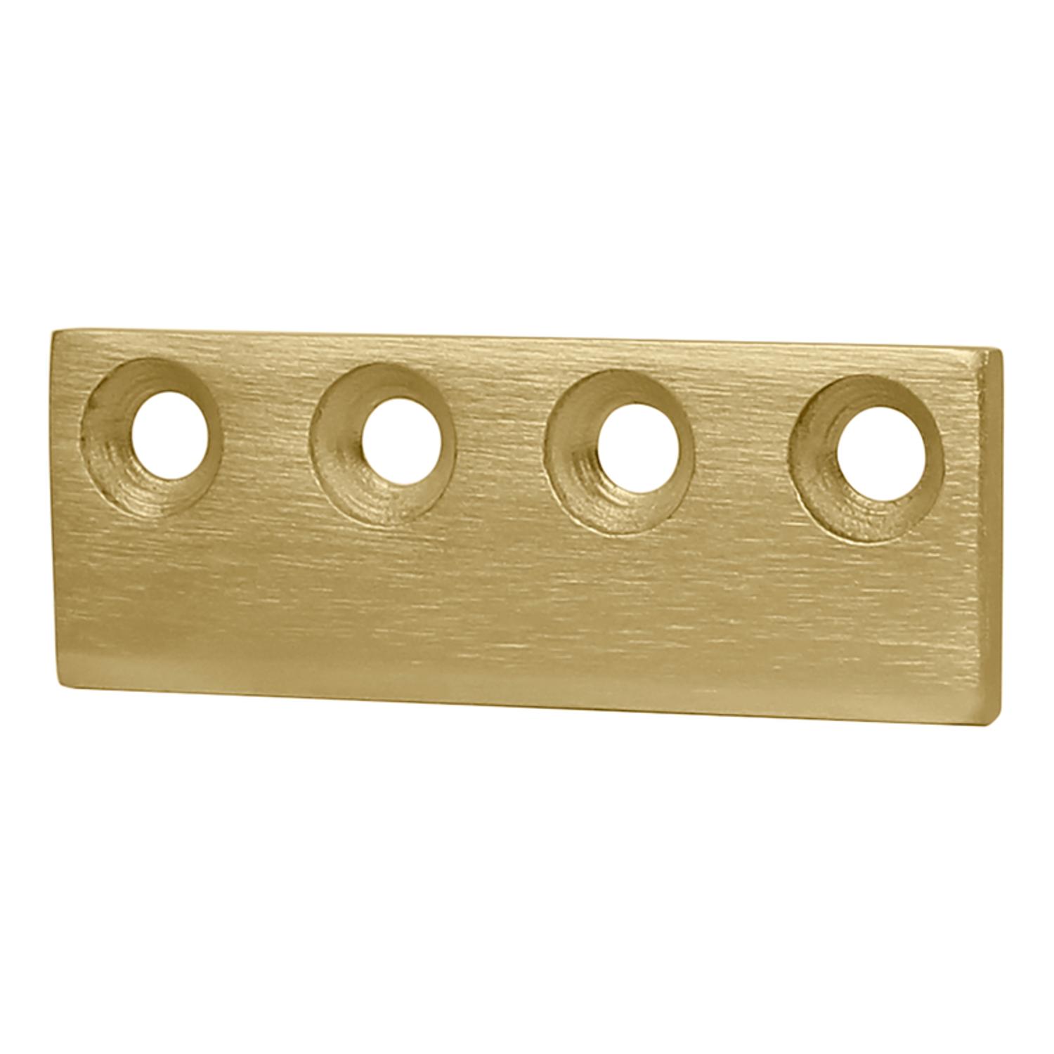 National Hardware 5/8 in. D X 3-1/8 in. L Brushed Gold Steel Sliding Door Hardware Connecting Adapte