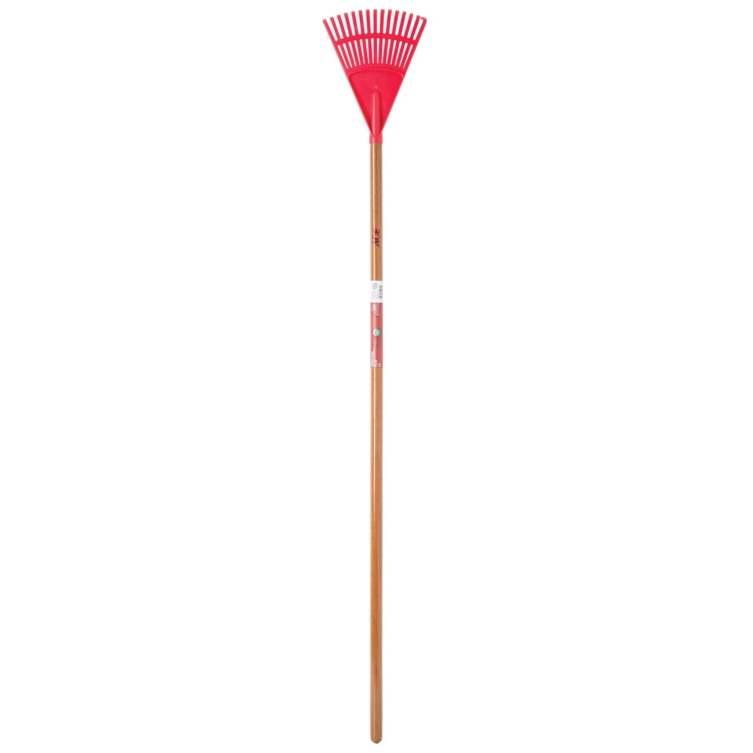 Ace 54.5 in. 14 Tine Poly Rake Wood Handle