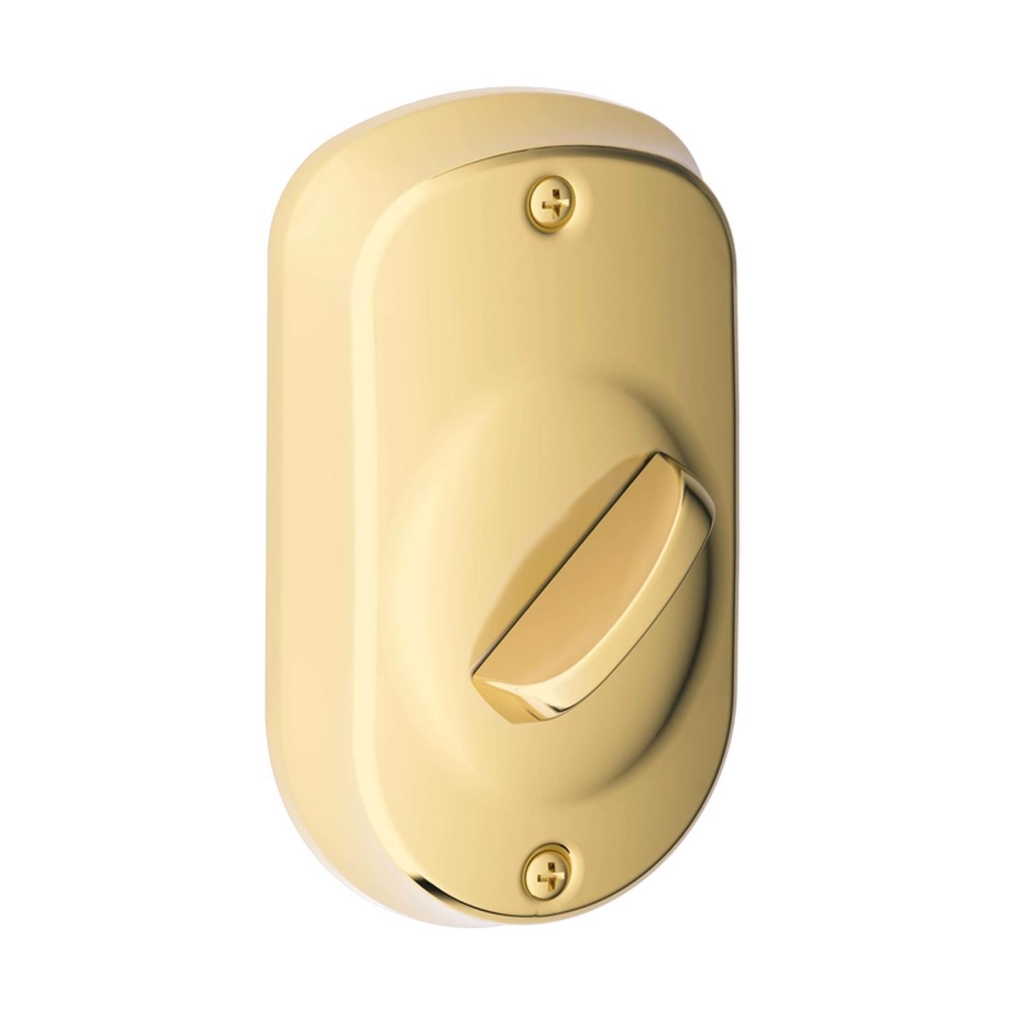 Schlage Bright Brass Steel Electronic Deadbolt
